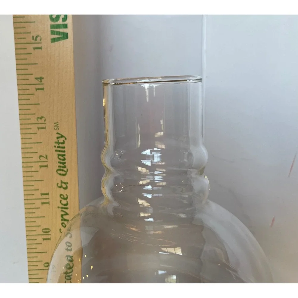 Vintage 1980 Kaadan Ltd Hurricane Oil Lamp Floral Design Cream Glass Brass 14